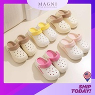 READY STOCK Magni Thick soled style fashionable slippers with cushioning breathable beach hole shoes