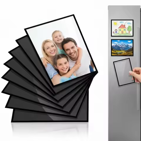 6/10/20 Pcs Magnetic Picture Frames 4x6''/5x7''/8.5x11'' Clear PVC Magnetic Photo Pocket for Refrige