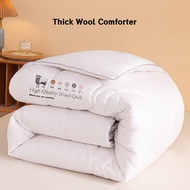 Australian Wool Quilt Skin-Friendly Warm Duvet Insert Selimut Gebu Tebal Soft Fluffy Comforter