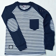 We-53 Rotebox Children's Long Sleeve Striped Raglan T-Shirt Ages 1-12 Years We-53
