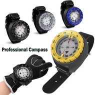 Luminous Diving Compass 50m Deep Diving Scuba Compass Underwater Compass Waterproof Wrist Watch Dire