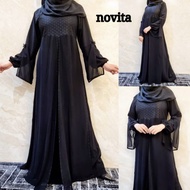 Arabic abaya novita maxi dress abaya Black Arabic