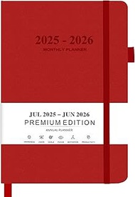 Academic Planner Daily Hourly & Monthly (July 2025 - June 2026) - 5.75'' x 8.5'' - Full Page Per Day