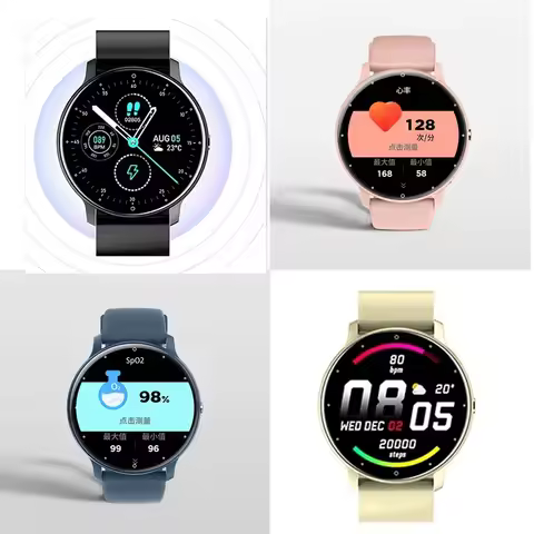 ZL02 Smartwatch With Heart Rate Monitor Fitness Sport Activity Tracker Silicone Strap Watch iOS Andr