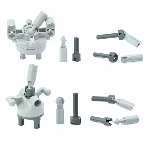 Technical Axle Steering CV Ball Joint Drive 10Pcs/Set Building Blocks Part Connector Cardan Joint Co