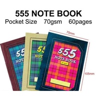 buku 555 kecil buku 555 Buku Nota 555 Single Line 555 note book 60 page pocket note book 555 70gsm