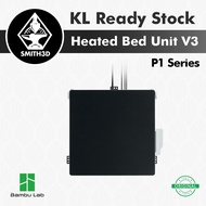 Bambu Lab P1 Heated Bed Unit V3, P1 Heat Bed Replacement for P1S / P1P, 3D Printer Spare Part Heatbe