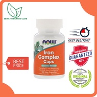 Now Foods Iron Complex Caps 100 Veg Capsules