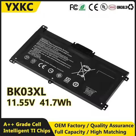 YXKC laptop battery BK03XL lithium iron battery 11.55V 3615mAh Battery for HP Pavilion x360 14 14-ba