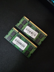 (USED) Kingston 2GB โน๊ตบุ๊ค RAM DDR2 667mhz 800mhz 2RX8 PC2-6400S PC2-5300S Notebook RAM SODIMM หน่