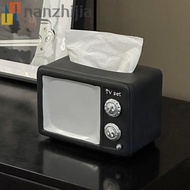 NANZHIJIA Vintage TV Tissue Box Ornament, Collectible Cartoon Vintage TV Tissue Storage Box, Creativ