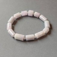 緬甸天然紫羅蘭翡翠桶珠 手鍊手串