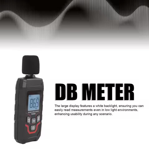 DB Meter Sound Level Meter Digital Decibel Meter 30.0 to 130dBA Range ±1.5dB Accuracy Large Screen P
