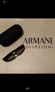 古著 EMPORIO ARMANI 精品 鑽式 Logo 太陽眼鏡  墨鏡 附盒❤oohlala❤