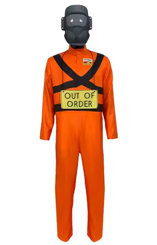 Horror Lethal Company Game Cosplay Costume Jumpsuit Team Uniform Disguise for Man Halloween Cosplay 