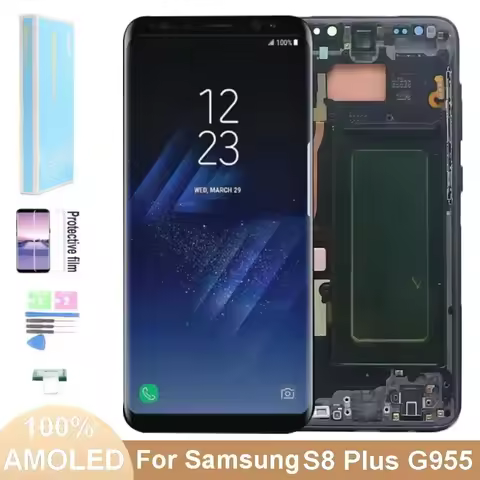 AMOLED LCD Display For Samsung Galaxy S8 Plus G955 G955FN Display Touch Screen Digitizer for S8+ G95