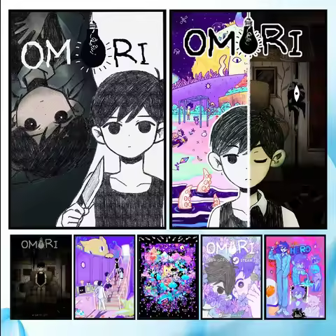 Hot Game O-Omori Poster HD art sticky wall waterproof home living room bedroom bar aesthetic decorat