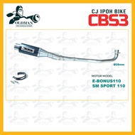 EXHAUST CJ IPOH BIKE CBS3 for SYM E-BONUS110, SM SPORT110 R