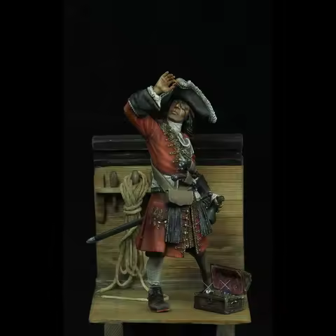 75MM resin unpainted model set, 17th-century gentleman's luck unassembled and unpainted GK