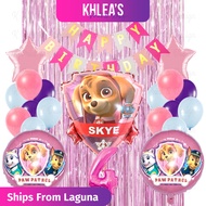 Skye Paw Patrol Girl Birthday Party Theme Balloon Set