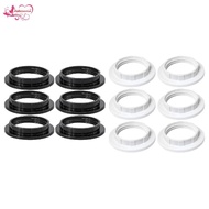 [Abbraccia] 6 Pieces E26/E27 Light Base Shade Rings, Retaining Ring Inner Diameter 1.54"