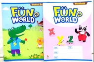 全新 學生 國小 Fun World 4 二下 2下 二年級 英語 英文 課本 習作 Hess 何嘉仁 學生版 教科書