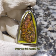 Gold Leklai Pendant 金力泥吊坠 Leklai Amulet 马来西亚力泥 100% Natural Leklai