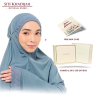 [Kiriman Jiwa] Siti Khadijah telekung Signature Camellia in Ash Blue + SK Lite Gift Box