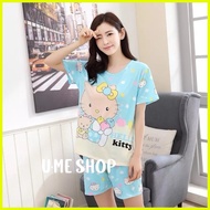 ❉ .  Terno Short Korean Sleepwear for Women Cotton Quality Pantulog Fashion for Adult Sleepwear Set