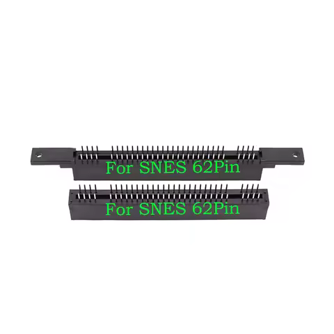 1PCS Replacement 2.5mm Interval 62 Pin Card Slot For For SFC SNES Console Game Cartridge Slot Connec