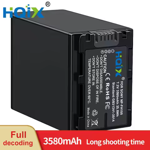 HQIX for Sony DCR-DVD708 DVD608 DVD650 808 DVD710 DVD103 DVD308 DVD610 DVD108 Camera NP-FH100 Batter