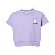 Skechers สเก็ตเชอร์ส เสื้อยืดแขนสั้นเด็กผู้หญิง Girls Comfort Athletic Short Sleeve Tee - SL424G662-