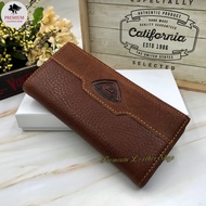 Rush Rider Full Cowhide Leather Long Wallet Men Cow Leather Long Purse Dompet Lelaki Kulit Panjang Beg Duit Kulit Lelaki