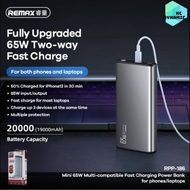 REMAX MINI 65W MULTI COMPATIBLE FAST CHANGING POWERBANK 19000MAH RPP-186 / OUTPUT TYPEC