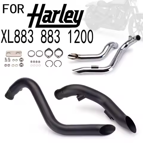 Modified Motorcycle Exhaust Pipe for Harley XL883 883 1200 Moto Exhaust Pipe Escape Sport Car Motorc