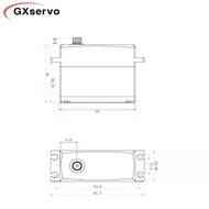 New

 GX Servos R80 80KG 15T HV High Torque Waterproof Digital Servo for 1/5 RC Model Car Baja Truck