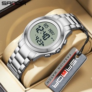 SANDA Ultra Multifunctional Direction Indicator LED Display Men's Watch 6169-70
