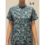 (READY STOCK) SW0088CSHB2 Traditional Hand block Printed Batik Lady Cheongsam Blouse Made In Malaysi