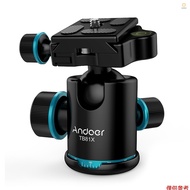 Andoer TB81X Tripod Ball Head 360 Degree Rotating Panoramic Ball Head  for Tripod Monopod Slider DSL