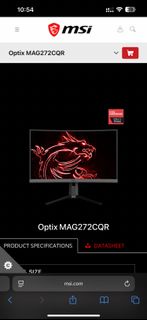 msi optix mag series curved gaming monitor 165hz
