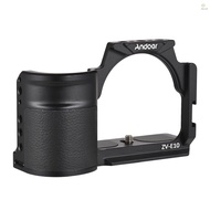 Andoer Camera Cage Aluminum Alloy Video Cage with Cold Shoe Mounts Numerous 1/4 Inch Threads Replace