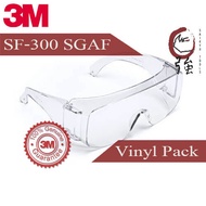 3M TGV01-100 แว่นตานิรภัยครอบแว่นสายตาเลนส์ใส Tour Guard V แพ๊คห่อพลาสติก (3MTGV01100)