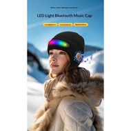 Bluetooth Headphones Music Wool Cap Rechargeable Detachable Washable Cap Music Headset