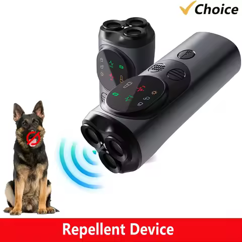 P10 Smart Ultra-sonic Dog Bark Control Devices 3-Heads Anti-Barking Devices Portable Dog Barking Det