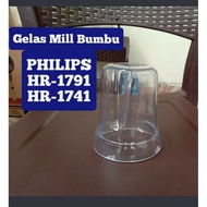 Philips Cucina HR 1791 HR 1741 Plastic Spice Glass Mill Blender
