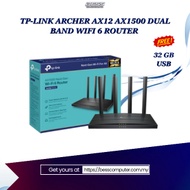 TP-LINK ARCHER AX12 AX1500 DUAL BAND WIFI 6 ROUTER
