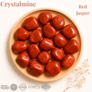 MERAH CRYSTALMINE Red Jasper Crystal Tumble / Natural Healing Stone Red Crystal Stone