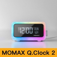 Momax Q. Clock 2 幻彩鬧鐘藍牙無線充電座(QC2UKW) 預計7日內發貨 落單輸入優惠碼：alipay100，滿$500減$100 深夜特價（20時-08時）