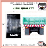 HIGH QUALITY AWAS MUDFLAP 21'' X 38'' LORRY PVC SPLASH GUARD TRAILER LORI MUDGUARD WHEEL RUBBER TAYA