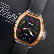 Berlink BK5049 Quartz Watch Men Women Gold Tonneau Horse Dial Luxury Casual Fashion Waterproof Minim